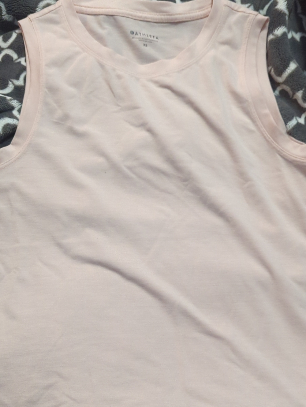 Athleta Light Blush Sleeveless Crew Tank